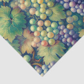つる植物カラフルのデコパージュのブドウ 薄葉紙 (詳細)