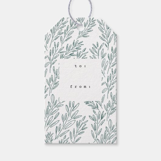 つる植物ギフトラベル ギフトタグ (正面)