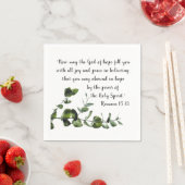 つる植物グリーンリーバイブル詩ナプキン スタンダードカクテルナプキン (インサイチュ)