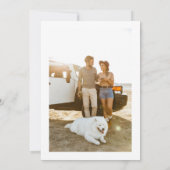 つる植物グリーンリーブルー結婚フローラ セーブザデート (裏面)