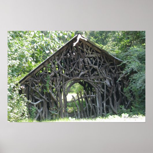 つる植物コテージポスター ポスター (正面)