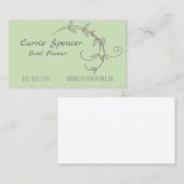 つる植物シンプル名刺 名刺 (正面/裏面)