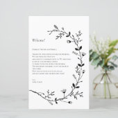 つる植物ス結婚クロールのウェルカムレター、旅程 (スタンド正面)