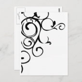 つる植物デザイン ポストカード (正面/裏面)