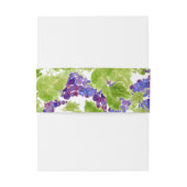 つる植物バーティカル結婚ズベリーバンドのブドウ 招待状ベリーバンド (裏面例)