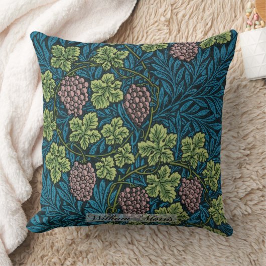 つる植物パターン – ウィリアム・モリス クッション (ブランケット)