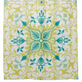 つる植物パターン：ウィリアム・モリス シャワーカーテン (正面)