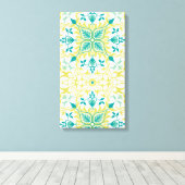 つる植物パターン（William Morris著） キャンバスプリント (インサイチュ (ウッドフロア))