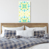 つる植物パターン（William Morris著） キャンバスプリント (インサイチュ (寝室))