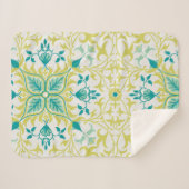 つる植物パターン(William Morris著) シェルパブランケット (正面(横))