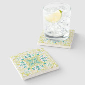 つる植物パターン（William Morris著） ストーンコースター (横)