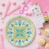 つる植物パターン（William Morris著） ペーパープレート (パーティー)