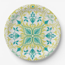 つる植物パターン（William Morris著） ペーパープレート