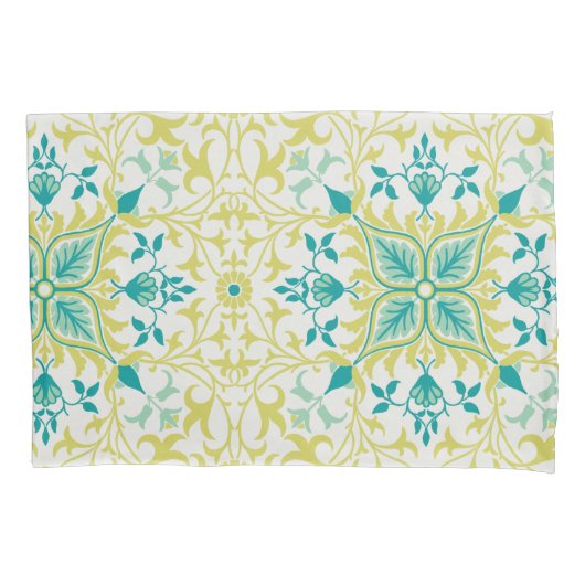 つる植物パターン（William Morris著） 枕カバー (正面左)