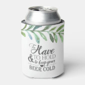 つる植物モダン植物学結婚式の引き出物 缶クーラー (缶正面)