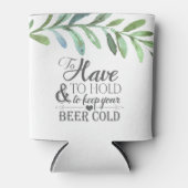 つる植物モダン植物学結婚式の引き出物 缶クーラー (正面)