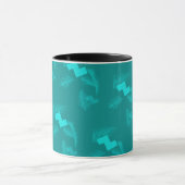 つる植物ヴィンテージパターンバイオレット マグカップ (中央)