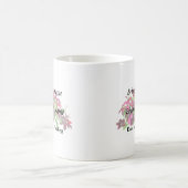 つる植物付きマゼンタクレマチ コーヒーマグカップ (中央)