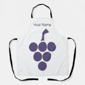 つる植物又はワイン用ブドウ及びグラフェインソムリエ エプロン (正面)