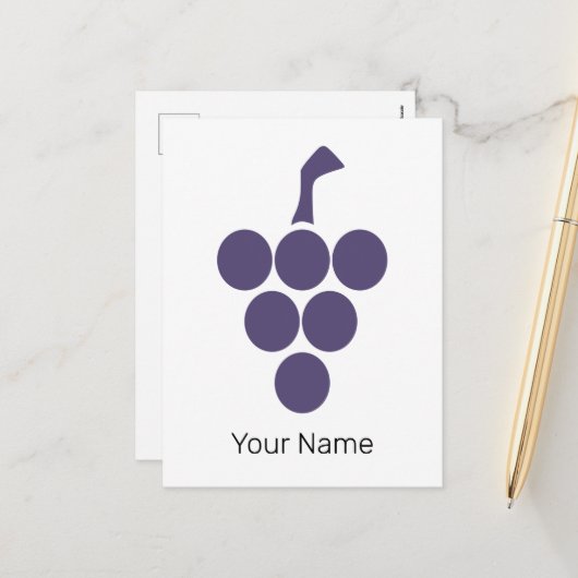 つる植物又はワイン用ブドウ及びグラフェインソムリエ シーズンポストカード (正面/裏面インサイチュ)