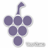 つる植物又はワイン用ブドウ及びグラフェインソムリエ シール (正面)