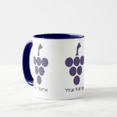 つる植物又はワイン用ブドウ及びグラフェインソムリエ マグカップ (正面左)