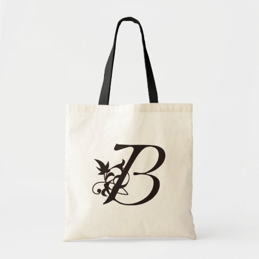 つる植物最初のBの予算のトート トートバッグ (正面)
