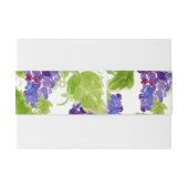 つる植物水平結婚腹バンドのブドウ 招待状ベリーバンド (裏面例)