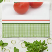 つる植物熟した新鮮なトマトの緑のキッチン キッチンタオル (折り畳み)