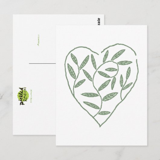 つる植物糸 ポストカード (正面/裏面)