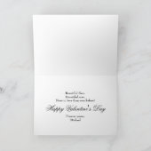 つる植物華美の写真で〜をバレンタイン·カードに収める シーズンカード (内部)