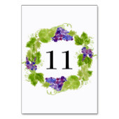 つる植物表番号カードのブドウ テーブルナンバー (裏面)