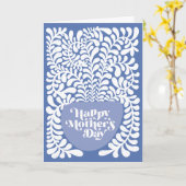 つる植物鉢植えハッピーマザーの日のグリーティングカード カード (黄色い花)