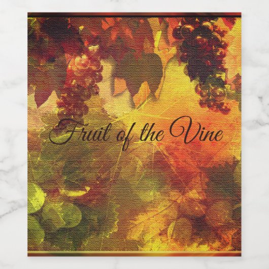 つる植物 ワインラベル (シングルラベル)