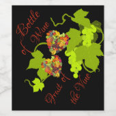 つる植物 ワインラベル (シングルラベル)