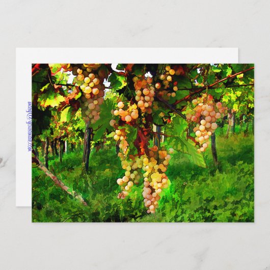 つる植物 招待状 (正面/裏面)