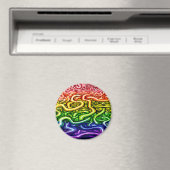 つる植物LGBQTレインボー マグネット (インサイチュ (食洗機))