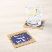 つる神の勝利 スクエアペーパーコースター (インサイチュ)