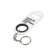 つる私がこの白黒を考え過ぎている間 キーホルダー栓抜き (裏面アングル)