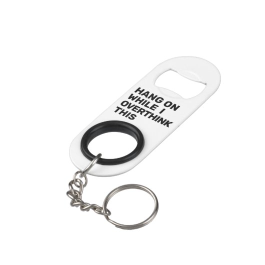 つる私がこの白黒を考え過ぎている間 キーホルダー栓抜き (裏面アングル)
