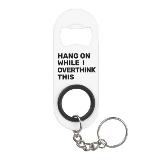 つる私がこの白黒を考え過ぎている間 キーホルダー栓抜き (裏面)