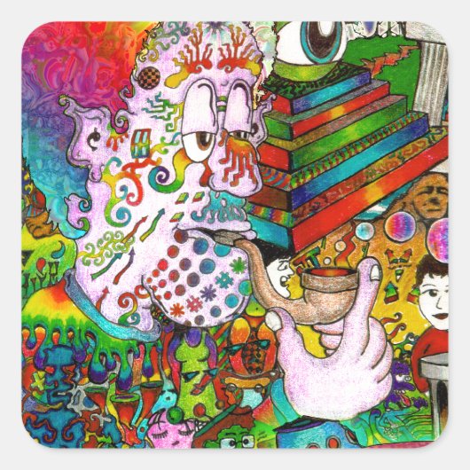 つる考え- 13 スクエアシール (正面)