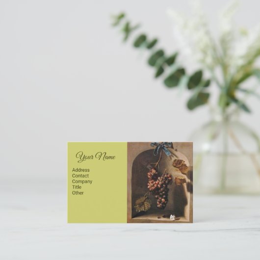 つる葡萄素朴ブドウ 名刺 (スタンド正面)