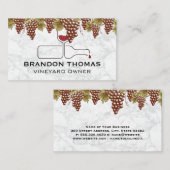 つる葡萄 | ワインボトル注ぎ 名刺 (正面/裏面)