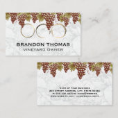 つる葡萄 | ワイン染色 | 大理石 名刺 (正面/裏面)