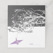 つる薄紫折り紙紙クレーズアジア結婚ズ プレイスカード (外部開封)