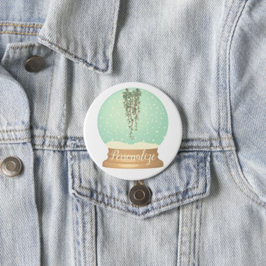 つる雪の球のユニークボお洒落タン 缶バッジ (インサイチュ)