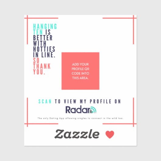 "つる10" – ビニーSURF QRカード シール (シート)