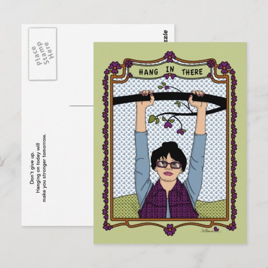 つる_A_はがき ポストカード (正面/裏面)