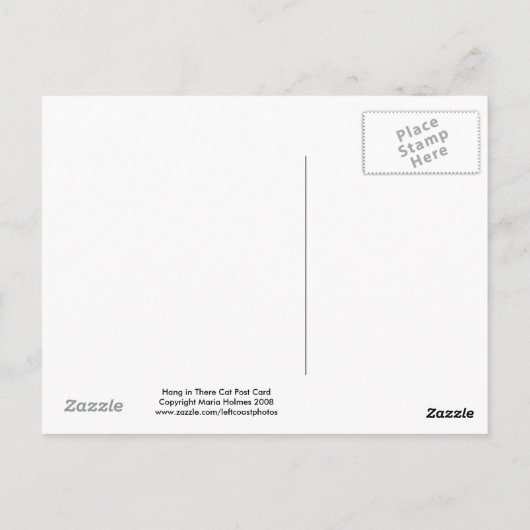 つるTabby Catユーモアのある Post Card ポストカード (裏面)